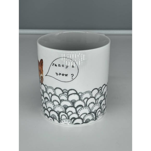 Urban Outfitters Dear Prudence Fancy A Brew Fox Mug NWOT - Picture 3 of 11
